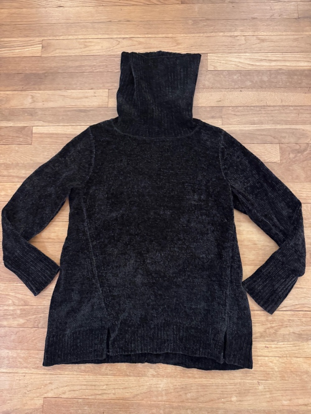 H by Halston Women's Black Chenille Cowl Neck Sweater - Size XS
 b93